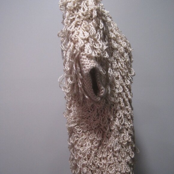 American Rag CIE Peach Blush Pasadena Boho Knit Carpet Sweater Vest Size Large - Picture 5 of 8